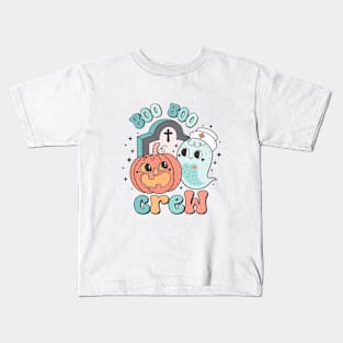 Groovy Boo Boo Crew Nurse Funny Ghost Women Halloween Nurse Kids T-Shirt